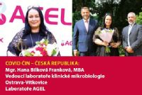 COVID ČIN – ČESKÁ REPUBLIKA:
Mgr. Hana Bílková Franková, MBA
Vedoucí laboratoře klinické mikrobiologie
Ostrava-Vítkovice
Laboratoře AGEL