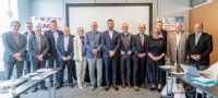 Vědecká rada při svém jmenování spolu s nejvyšším vedením společnosti AGEL, profesor Herzig třetí zleva