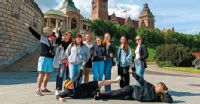Žáci třetího ročníku oboru praktická sestra, zdravotnické lyceum a laboratorní asistent během exkurze ve městě Štětíně