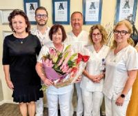 Helene Kapturovej k úspechu v prestížnej ankete zablahoželalo aj vedenie Nemocnice AGEL Košice-Šaca na čele
s riaditeľom prof. MUDr. Františkom Sabolom, PhD., MPH, MBA